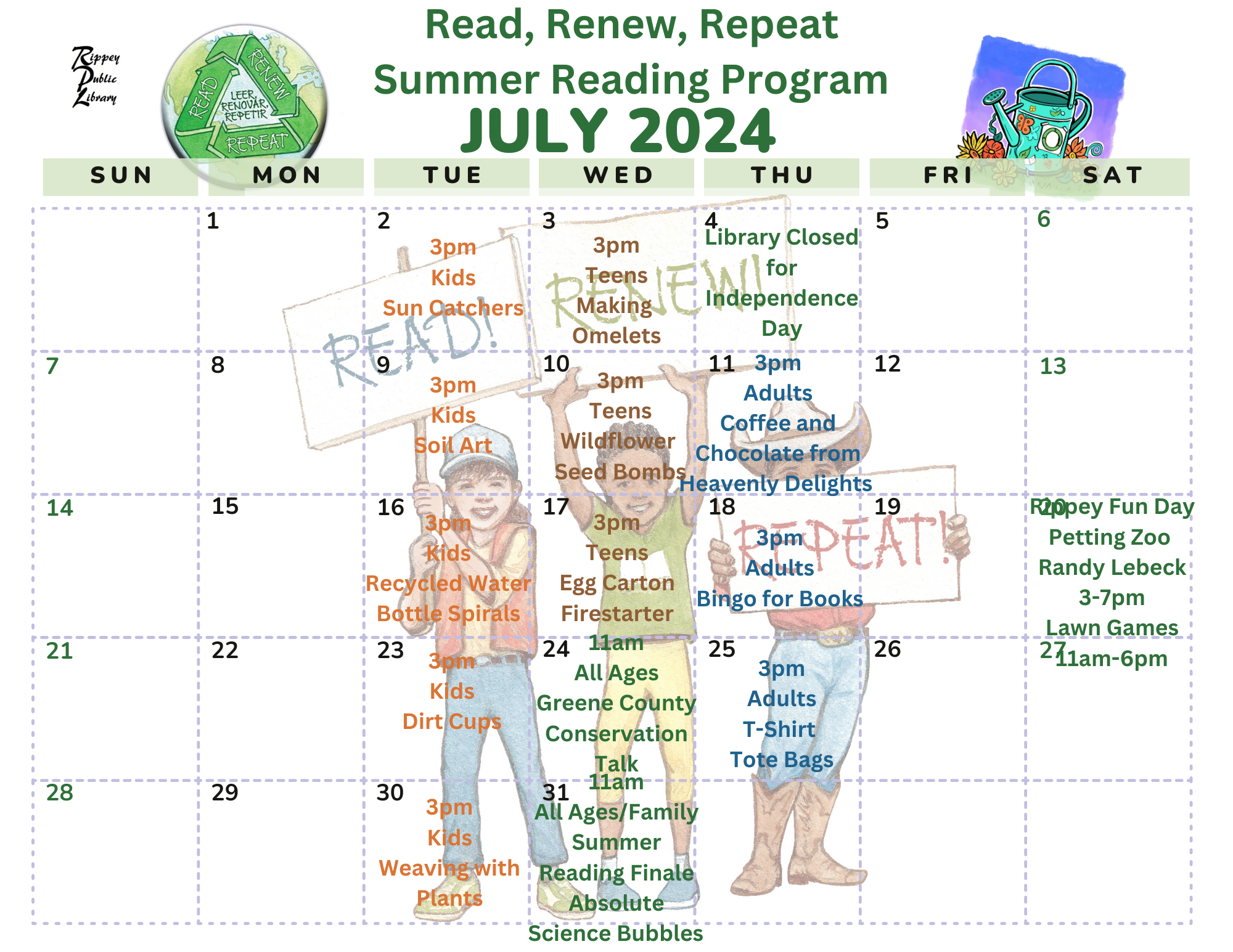 Summer Reading 2024 Rippey Public Library