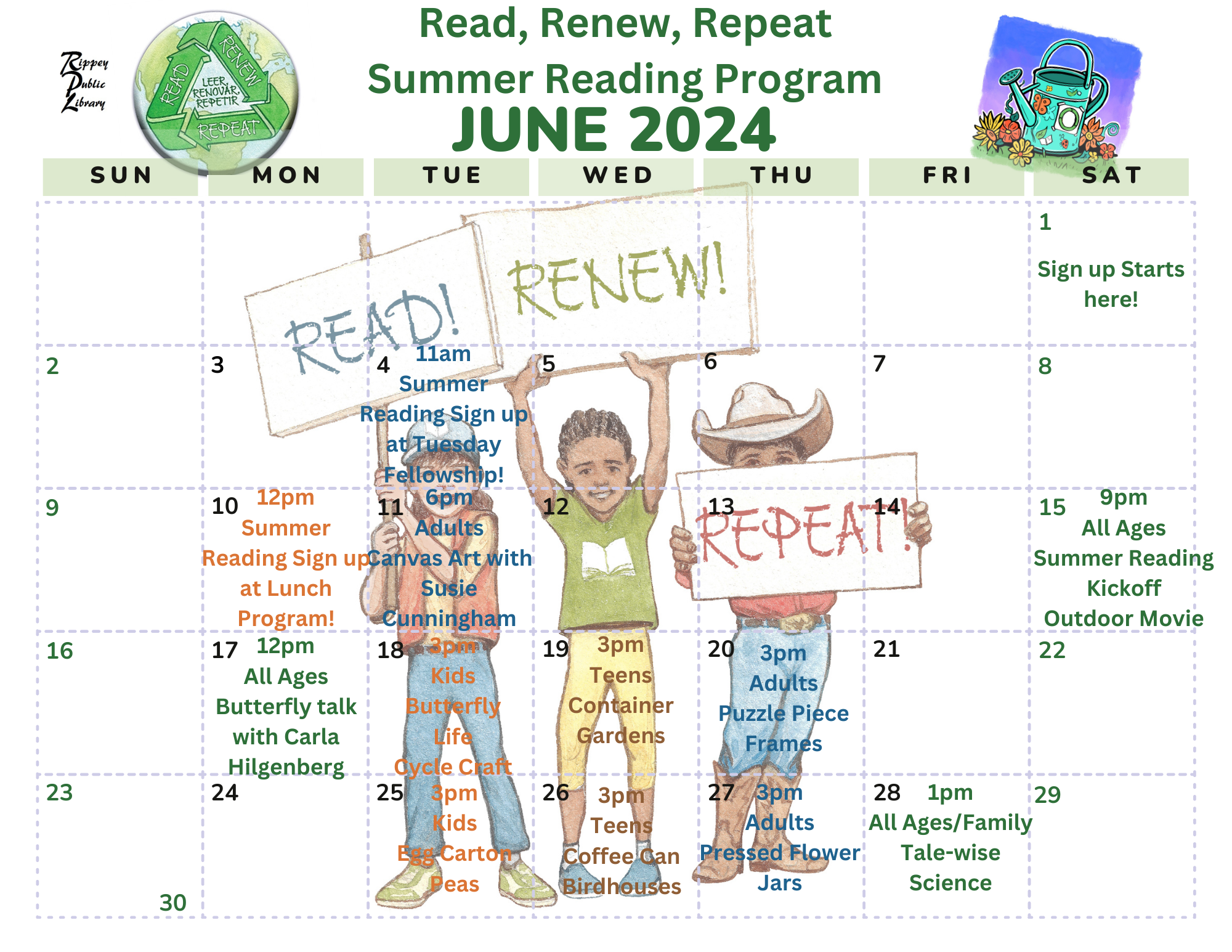 Summer Reading 2024 Rippey Public Library